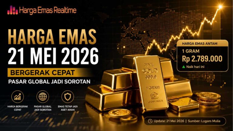 Harga Emas 21 Mei 2026 Bergerak Cepat, Pasar Global Jadi Sorotan