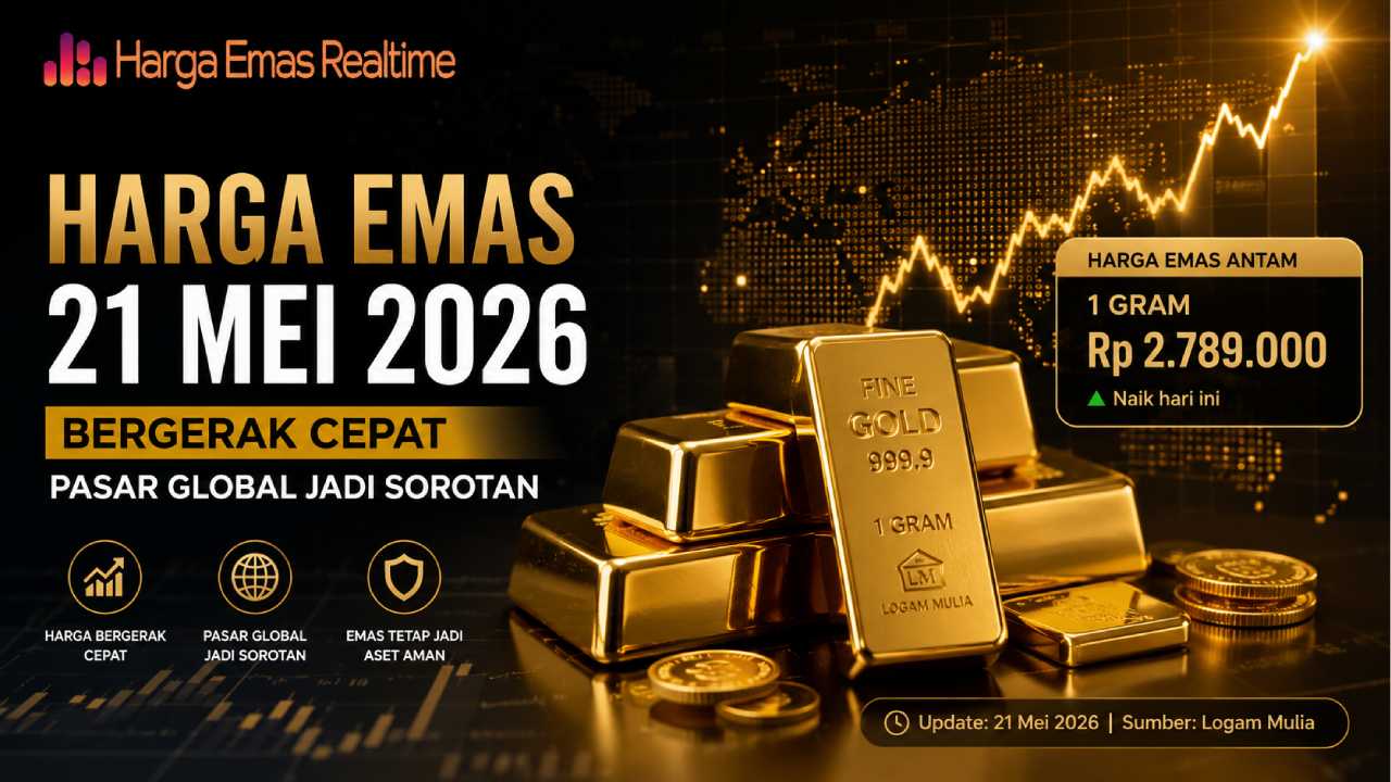 Harga Emas 21 Mei 2026 Bergerak Cepat, Pasar Global Jadi Sorotan