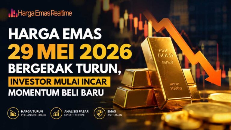 Harga Emas 29 Mei 2026 Turun, Investor Incar Momentum Beli