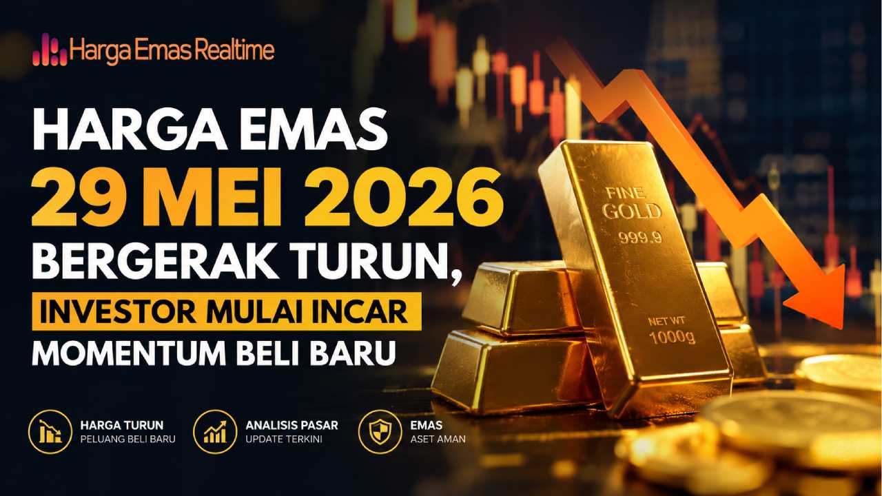 Harga Emas 29 Mei 2026 Turun, Investor Incar Momentum Beli