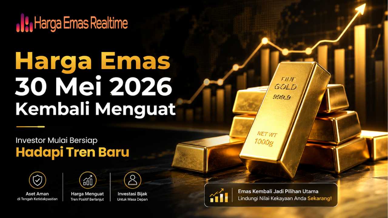 Harga Emas 30 Mei 2026 Kembali Menguat, Investor Bersiap Hadapi Tren Baru