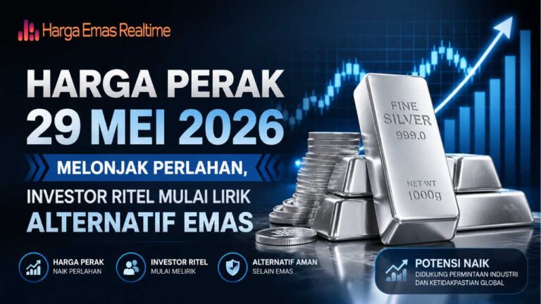 Harga Perak 29 Mei 2026 Naik Perlahan, Investor Mulai Melirik