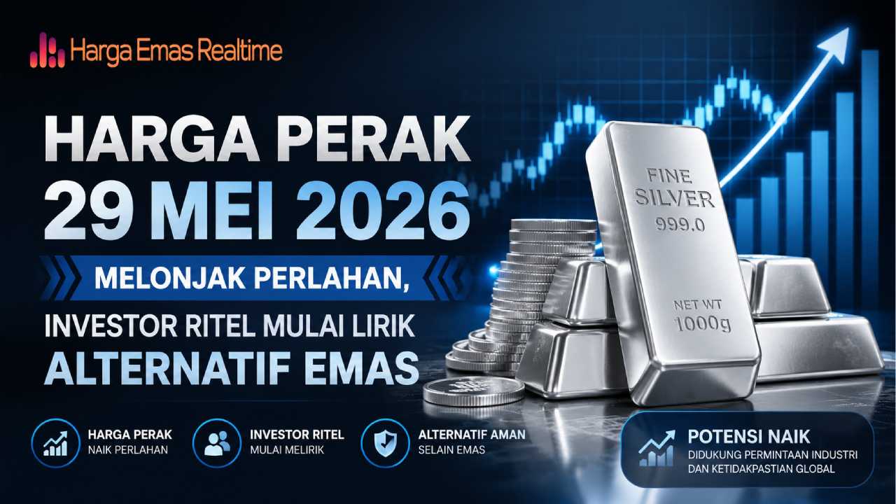 Harga Perak 29 Mei 2026 Naik Perlahan, Investor Mulai Melirik