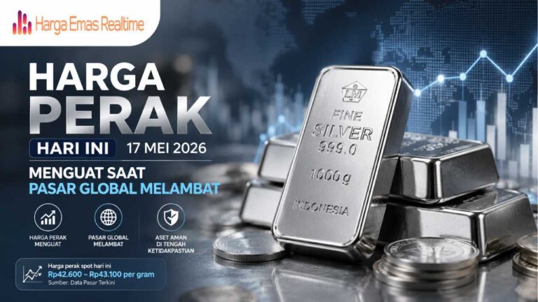 Harga Perak Hari Ini 17 Mei 2026 Menguat Saat Pasar Global Melambat