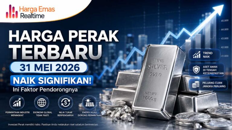 Harga Perak Terbaru 31 Mei 2026 Naik Signifikan, Ini Faktor Pendorongnya
