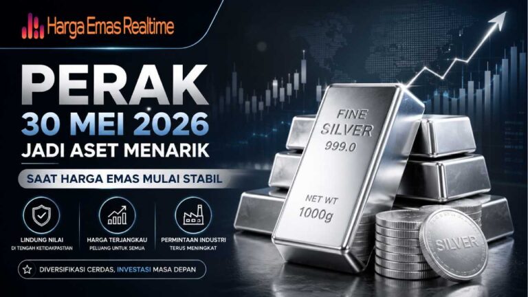 Perak 30 Mei 2026 Jadi Aset Menarik Saat Harga Emas Mulai Stabil