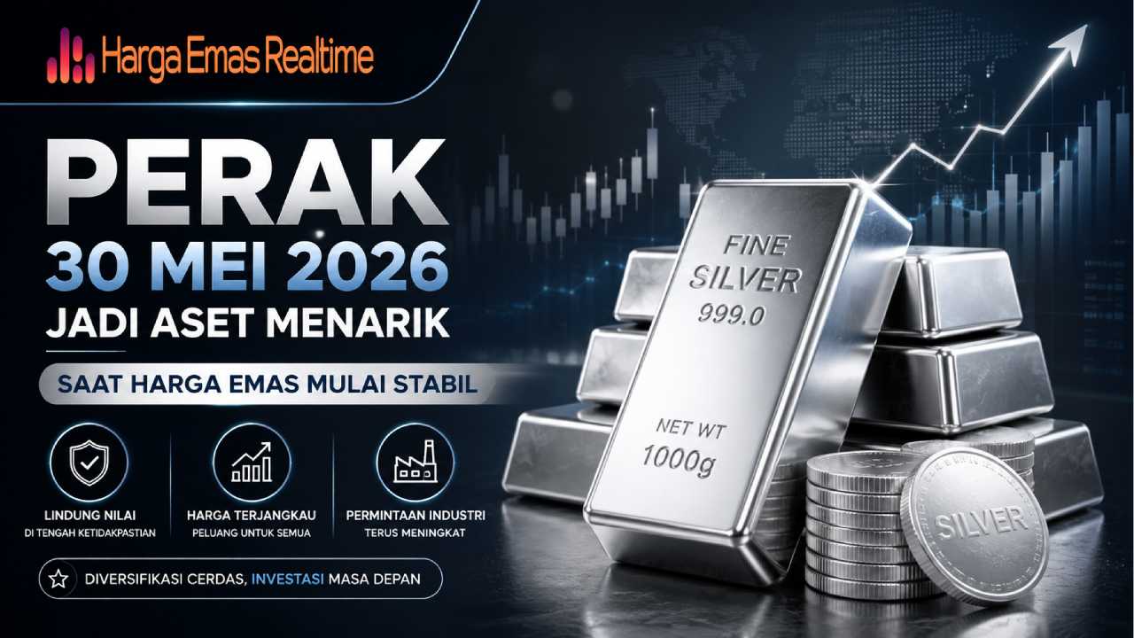 Perak 30 Mei 2026 Jadi Aset Menarik Saat Harga Emas Mulai Stabil