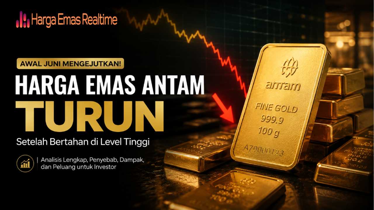 Awal Juni Mengejutkan! Harga Emas Antam Turun Setelah Bertahan di Level Tinggi