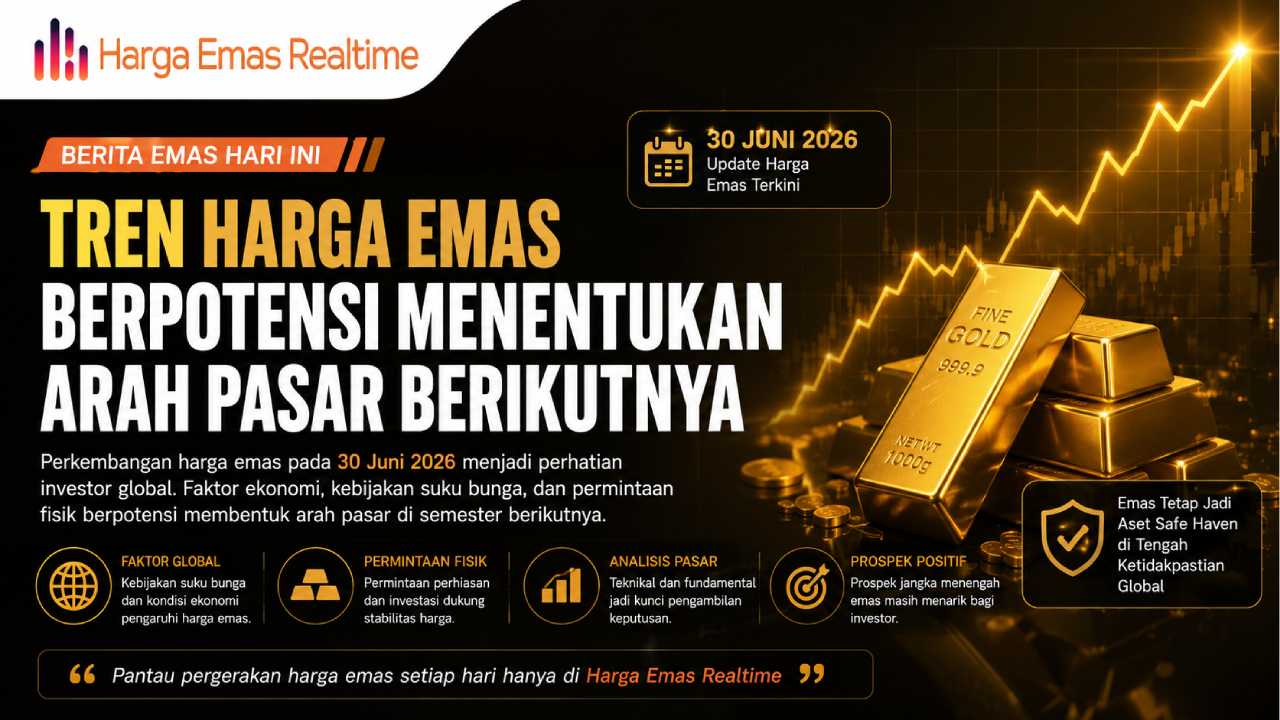 Berita Emas Hari Ini 30 Juni 2026: Tren Harga Berpotensi Menentukan Arah Pasar Berikutnya