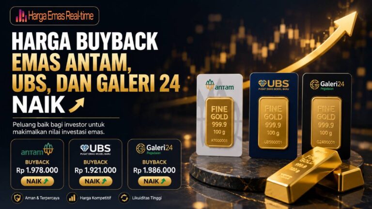 Harga Buyback Emas Antam, UBS, dan Galeri 24 Naik, Sinyal Positif bagi Investor Logam Mulia