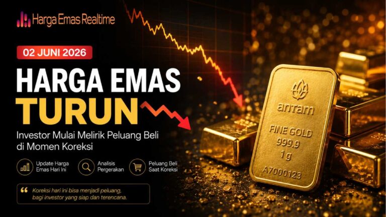 Harga Emas 02 Juni 2026 Turun, Investor Mulai Lirik Peluang Beli