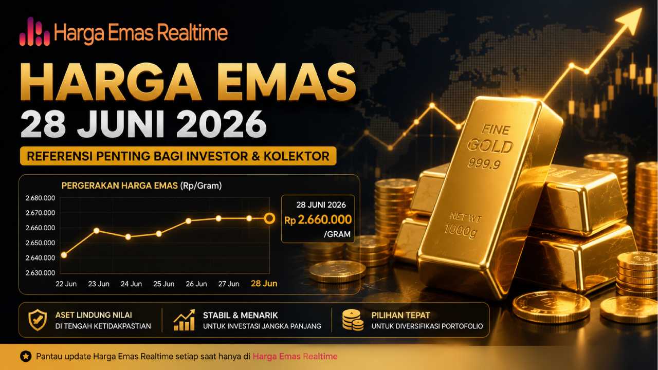 Harga Emas 28 Juni 2026 Menjadi Referensi Penting bagi Investor dan Kolektor