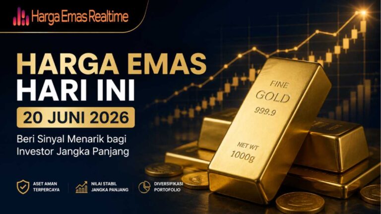 Harga Emas Hari Ini 20 Juni 2026 Beri Sinyal Menarik bagi Investor Jangka Panjang