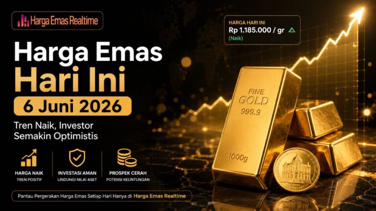 Harga Emas Hari Ini 6 Juni 2026 Bergerak Positif, Investor Semakin Optimistis