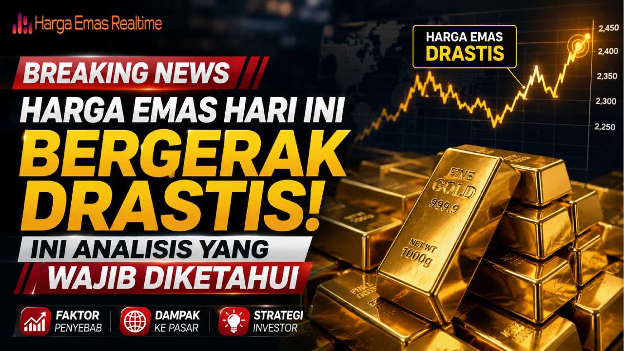 Harga Emas Hari Ini Bergerak Drastis, Ini Analisis yang Wajib Diketahui