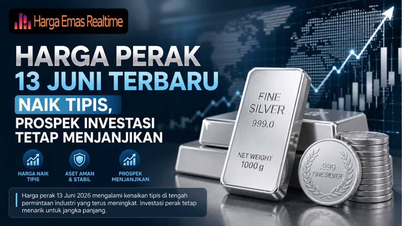 Harga Perak 13 Juni Terbaru Naik Tipis, Prospek Investasi Tetap Menjanjikan