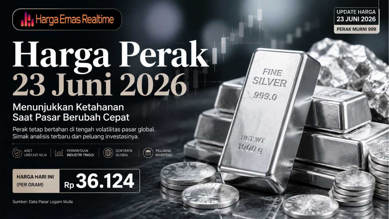 Harga Perak 23 Juni 2026 Menunjukkan Ketahanan Saat Pasar Berubah Cepat