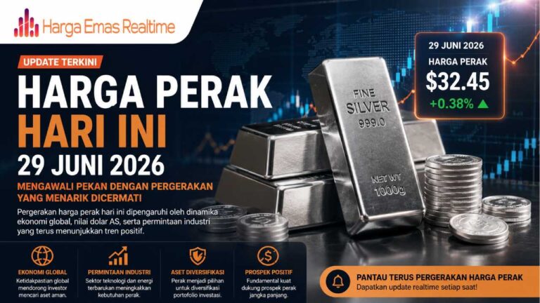 Harga Perak Hari Ini 29 Juni 2026 Mengawali Pekan dengan Pergerakan yang Menarik Dicermati
