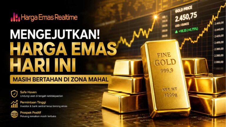 Mengejutkan! Harga Emas Hari Ini Masih Bertahan di Zona Mahal