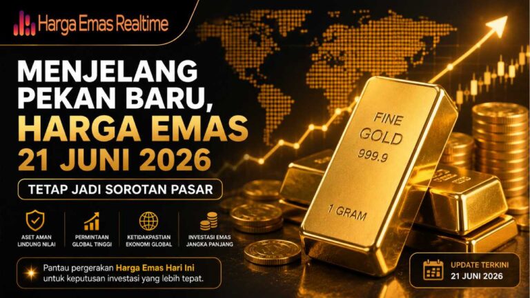 Menjelang Pekan Baru, Harga Emas 21 Juni 2026 Tetap Jadi Sorotan Pasar