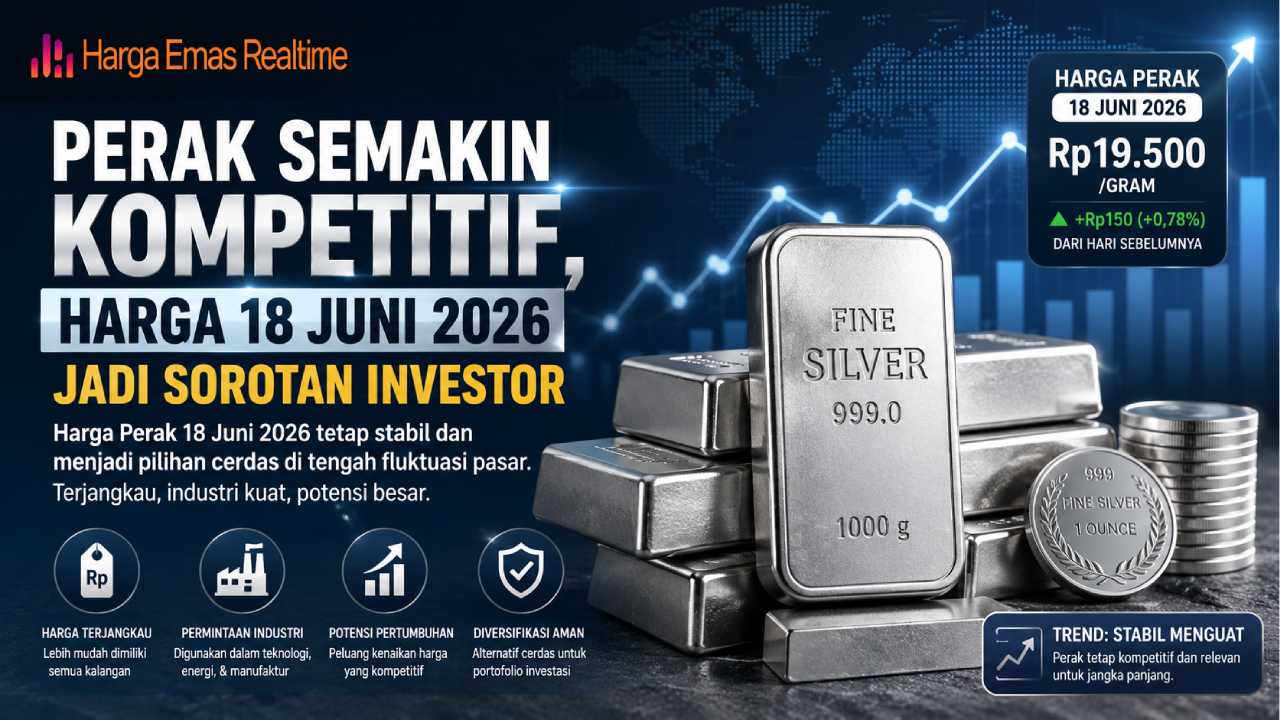 Perak Semakin Kompetitif, Harga 18 Juni 2026 Jadi Sorotan Investor