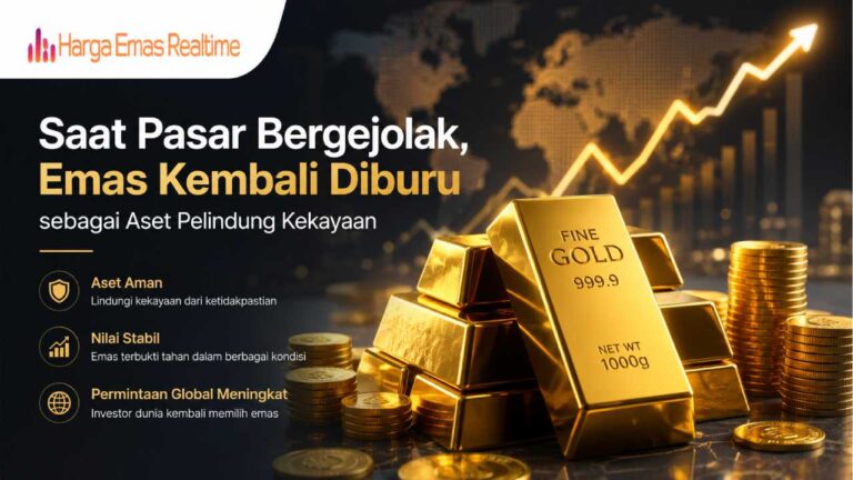 Saat Pasar Bergejolak, Emas Kembali Diburu sebagai Aset Pelindung Kekayaan