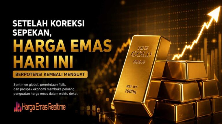 Setelah Koreksi Sepekan, Harga Emas Hari Ini Berpotensi Kembali Menguat