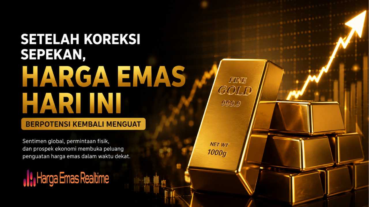 Setelah Koreksi Sepekan, Harga Emas Hari Ini Berpotensi Kembali Menguat