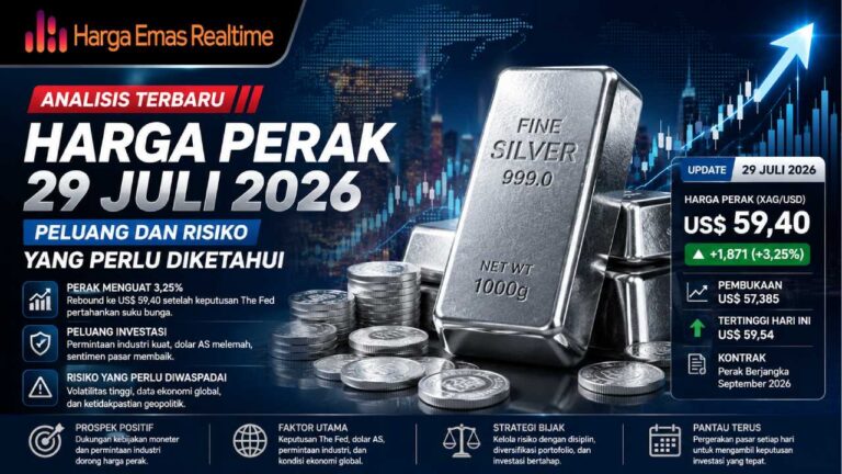 Analisis Harga Perak 29 Juli 2026, Peluang dan Risiko yang Perlu Diketahui