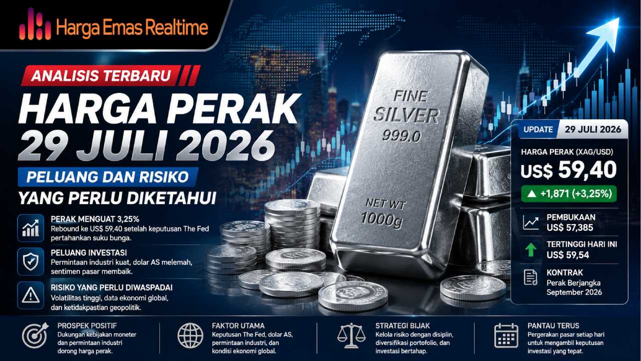 Analisis Harga Perak 29 Juli 2026, Peluang dan Risiko yang Perlu Diketahui