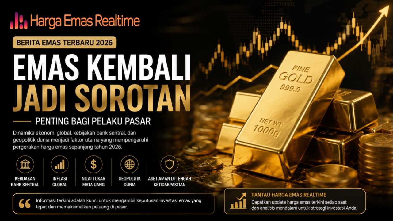 Berita Emas Terbaru 2026 Menjadi Sorotan karena Dinilai Penting bagi Pelaku Pasar