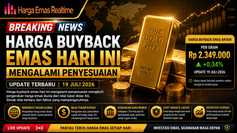 Harga Buyback Emas Hari Ini Mengalami Penyesuaian, Berikut Nilai Terbarunya