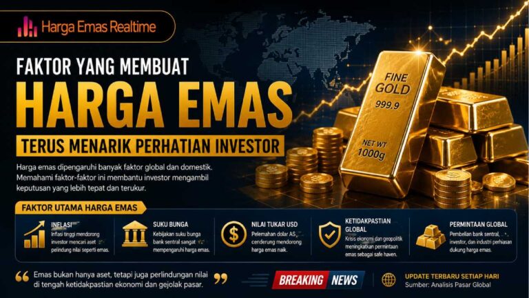 Faktor yang Membuat Harga Emas Terus Menarik Perhatian Investor