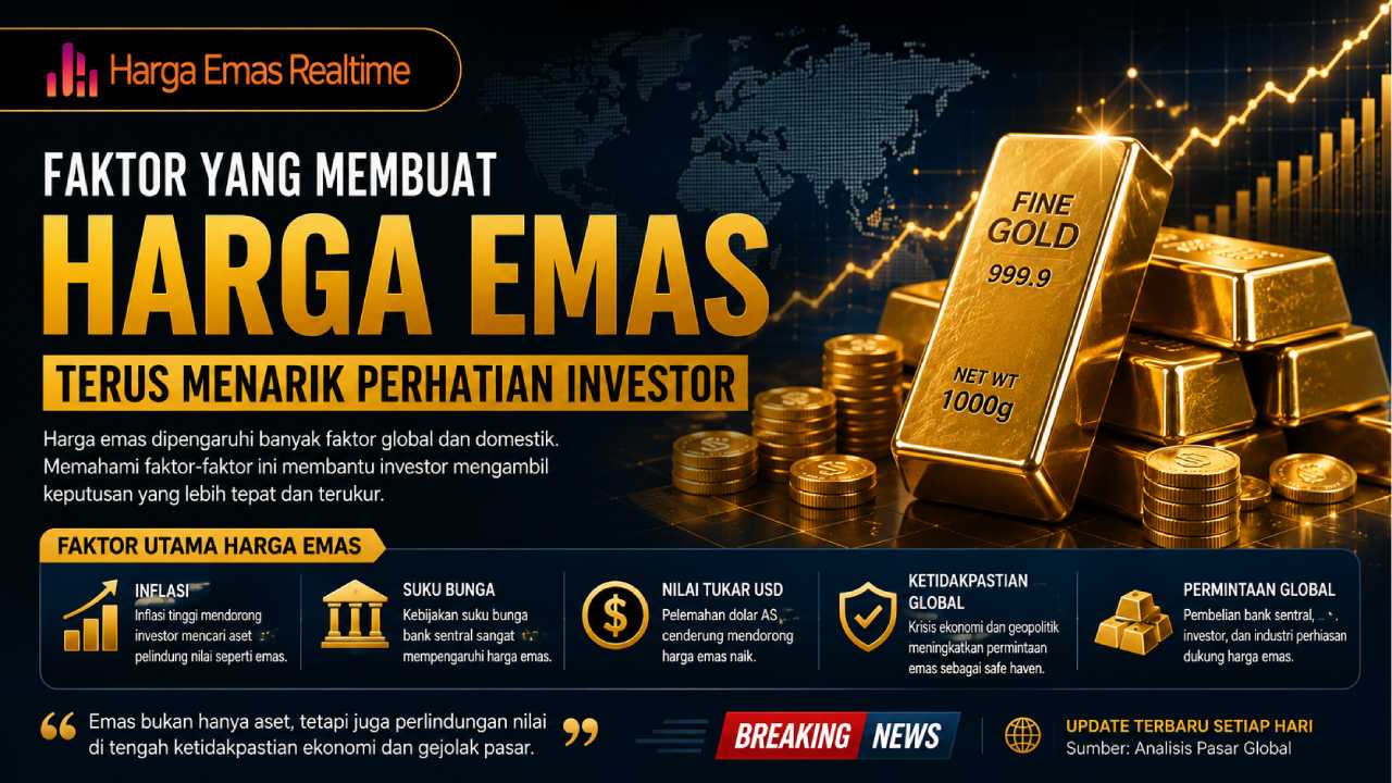 Faktor yang Membuat Harga Emas Terus Menarik Perhatian Investor