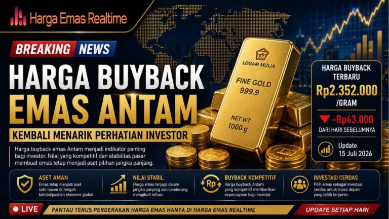 Harga Buyback Emas Antam Kembali Menarik Perhatian Investor