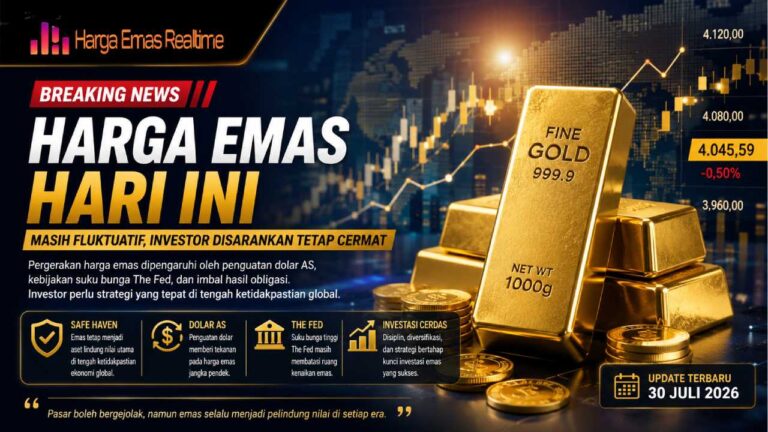 Harga Emas Hari Ini Masih Fluktuatif, Investor Disarankan Tetap Cermat