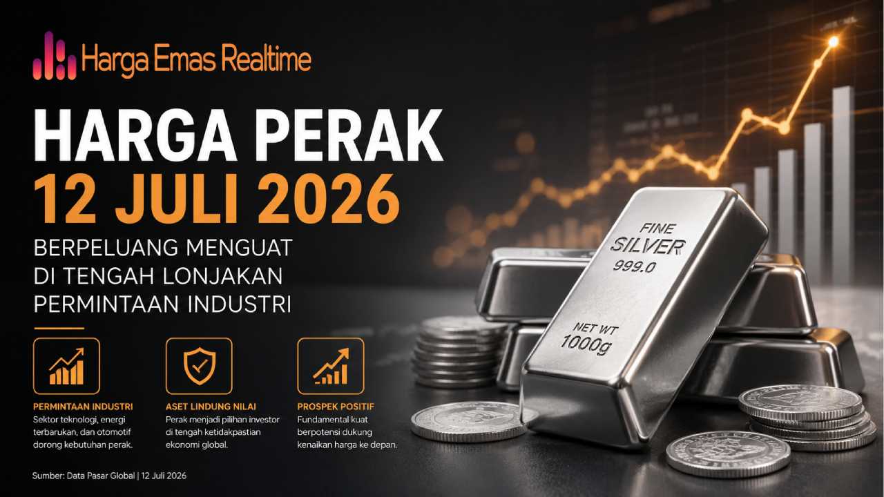 Harga Perak 12 Juli 2026 Berpeluang Menguat di Tengah Lonjakan Permintaan Industri