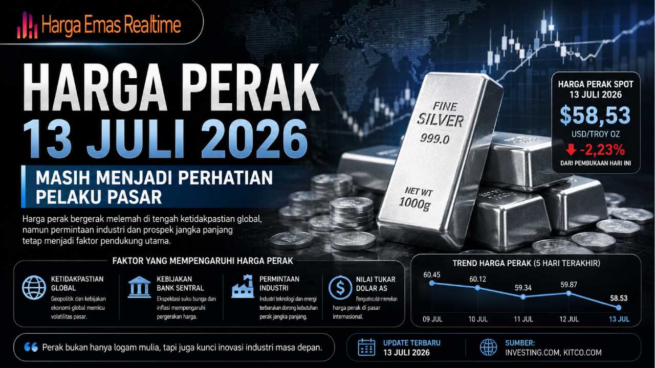 Harga Perak 13 Juli 2026 Masih Menjadi Perhatian Pelaku Pasar