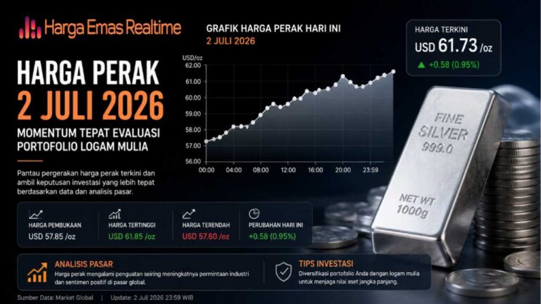 Harga Perak 2 Juli 2026 Menjadi Momentum Tepat Mengevaluasi Portofolio Logam Mulia