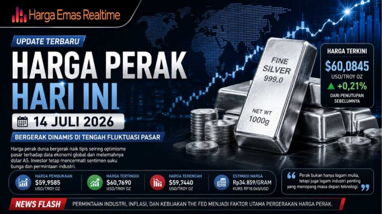 Harga Perak Hari Ini Bergerak Dinamis di Tengah Fluktuasi Pasar