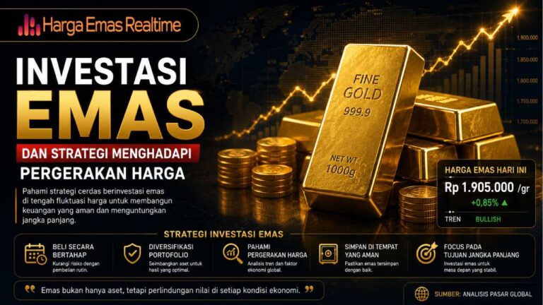 Investasi Emas dan Strategi Menghadapi Pergerakan Harga agar Tetap Menguntungkan