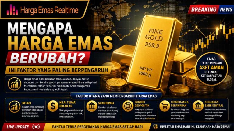 Mengapa Harga Emas Berubah? Ini Faktor yang Paling Berpengaruh