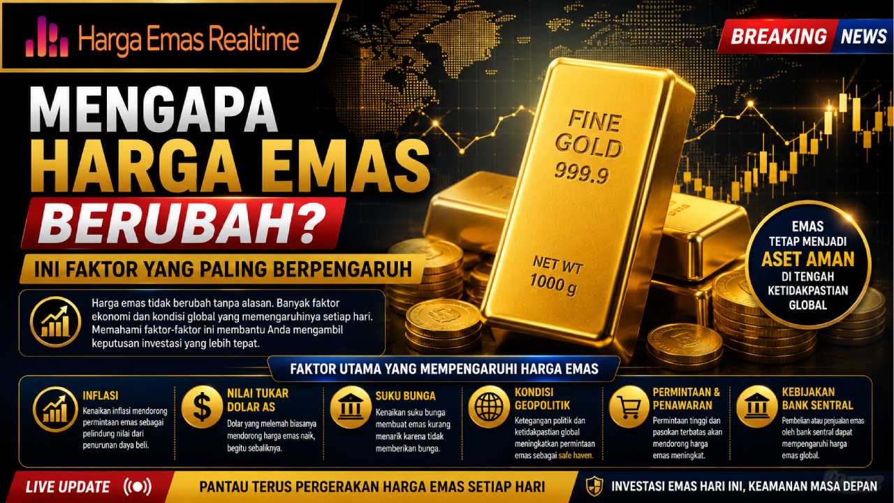 Mengapa Harga Emas Berubah? Ini Faktor yang Paling Berpengaruh