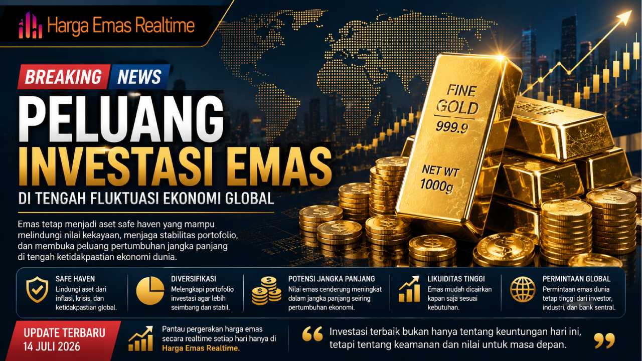 Peluang Investasi Emas di Tengah Fluktuasi Ekonomi Global