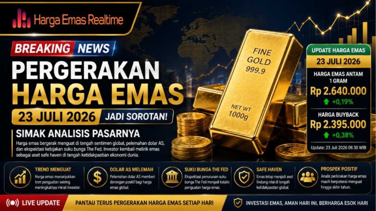 Pergerakan Harga Emas 23 Juli 2026 Jadi Sorotan, Simak Analisis Pasarnya