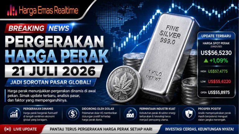 Pergerakan Harga Perak 21 Juli 2026 Jadi Sorotan, Simak Analisis Pasarnya