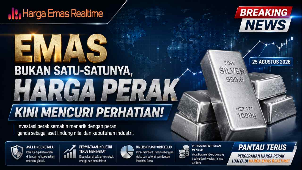 Emas Bukan Satu-Satunya, Harga Perak Kini Mencuri Perhatian