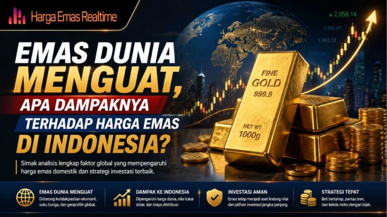 Emas Dunia Menguat, Apa Dampaknya terhadap Harga Emas di Indonesia?