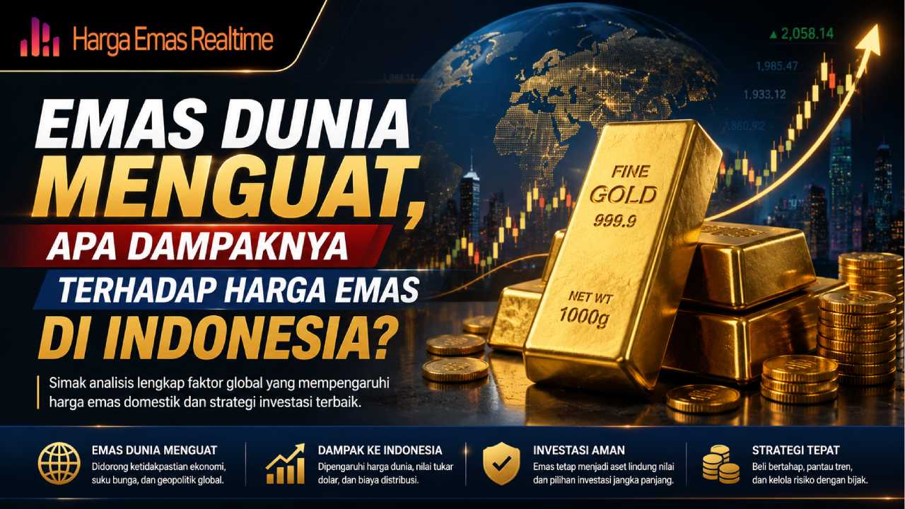 Emas Dunia Menguat, Apa Dampaknya terhadap Harga Emas di Indonesia?
