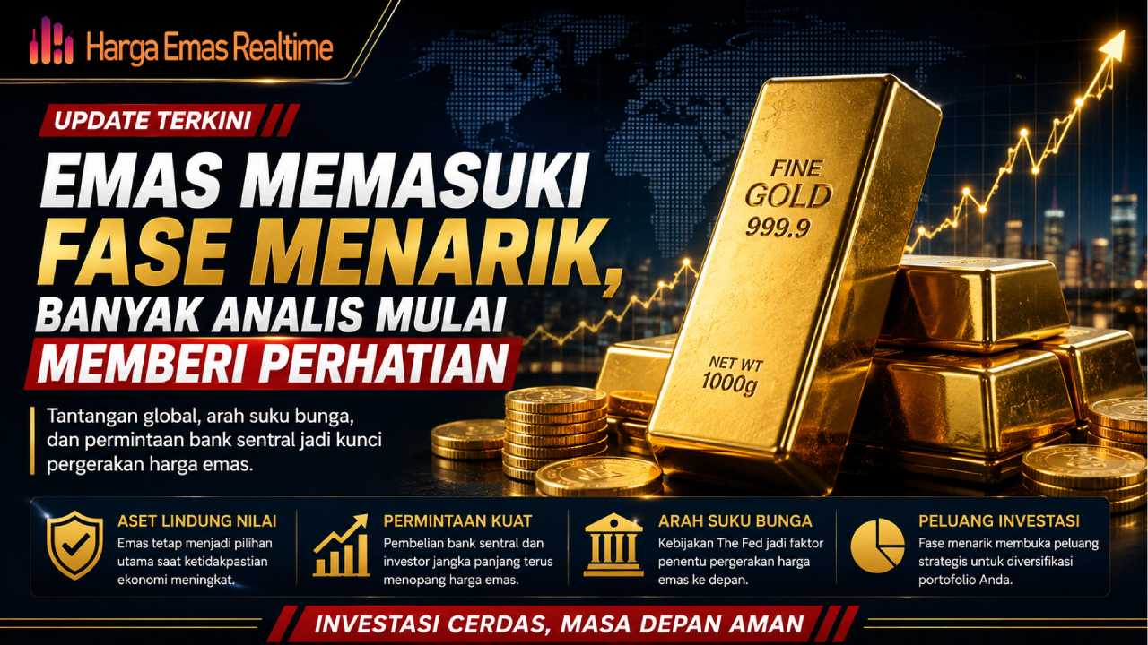 Emas Memasuki Fase Menarik, Banyak Analis Mulai Memberi Perhatian